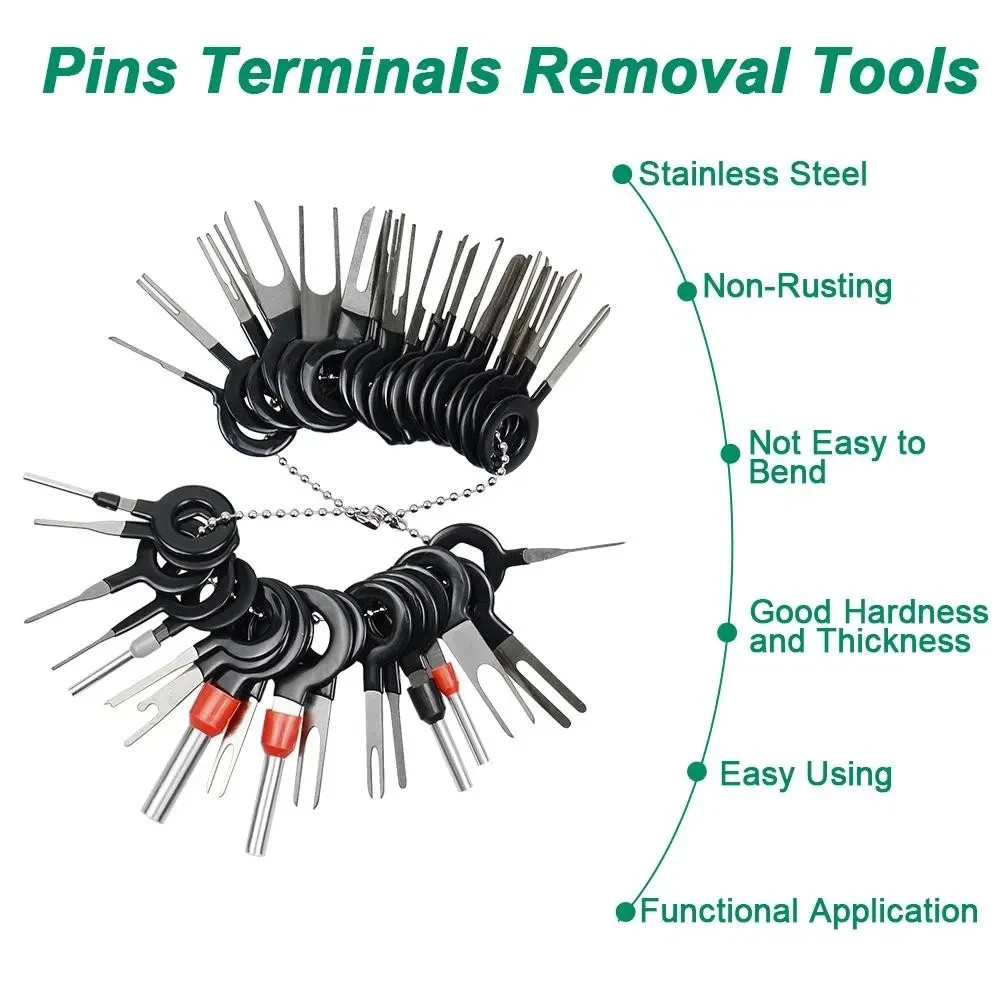 NEW 26pcs Terminal Removal Tool Kit Car Wire Pin Extractor Connector Set