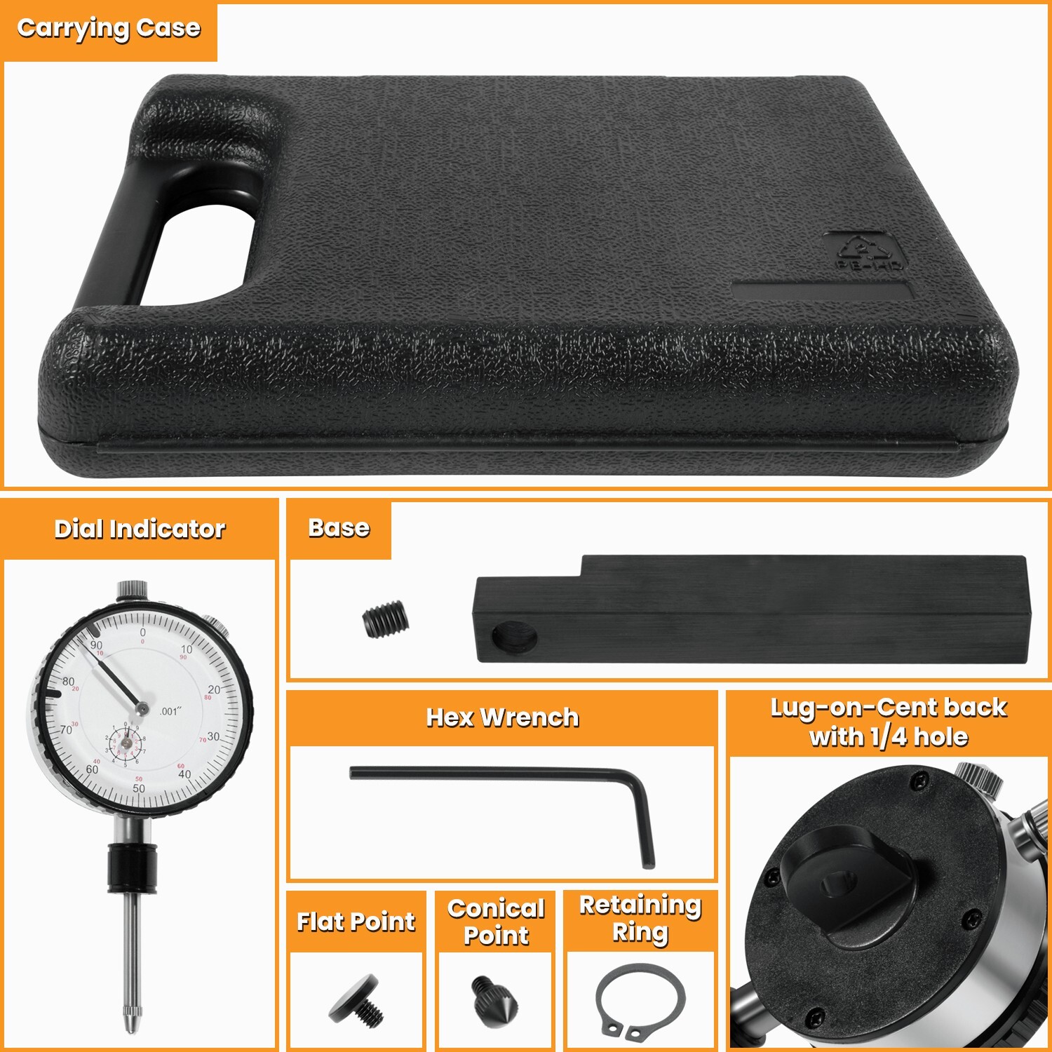 6434 Sleeve Height and Counter Bore Gauge for All Diesel Engines Range 0-1″