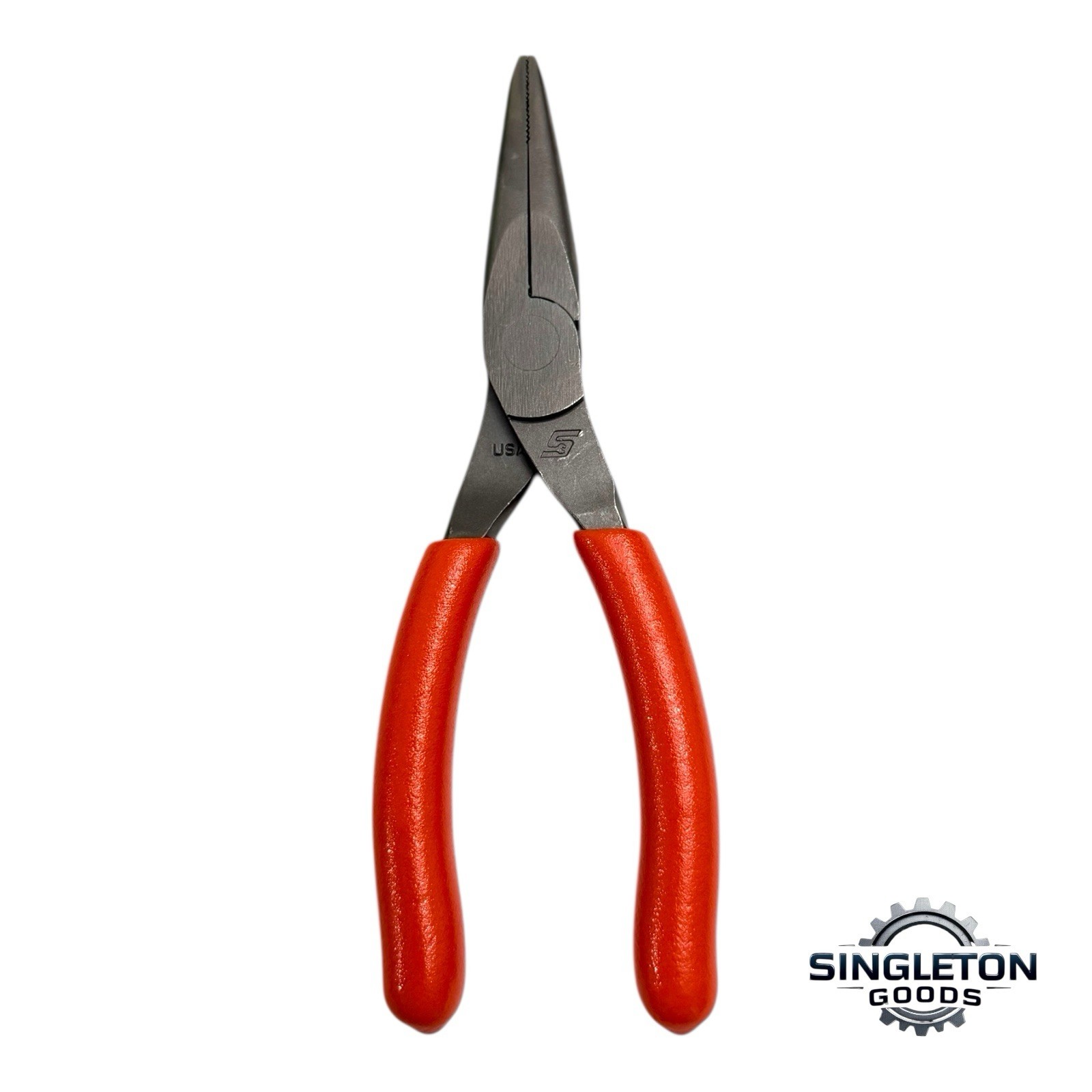 Snap-on Tools NEW 95ACFO 6″ ORANGE Soft Grip Rounded Jaw Needle Nose Pliers USA