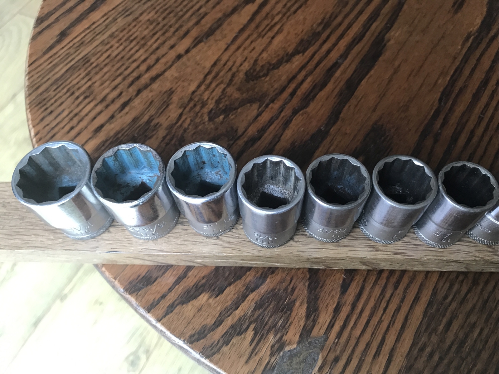 12 Gedore Sockets 1″ To 7/16″ AF With 1/2″ Drive. No 2.