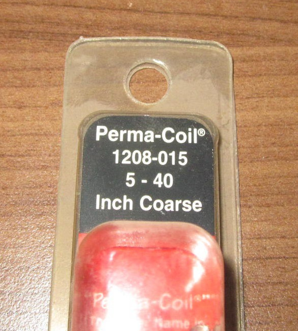 Perma-Coil 1208-015 ~ Thread Repair Insert Kit 5-40 Inch Coarse .. new, dusty