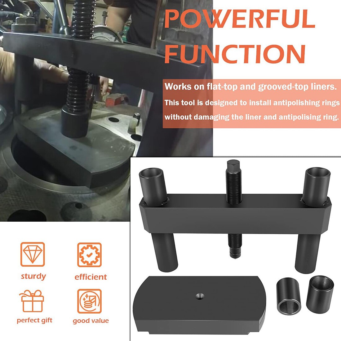 3164606 Cylinder Liner Press Installer Tool Heavy Duty For Cummins ISX X15
