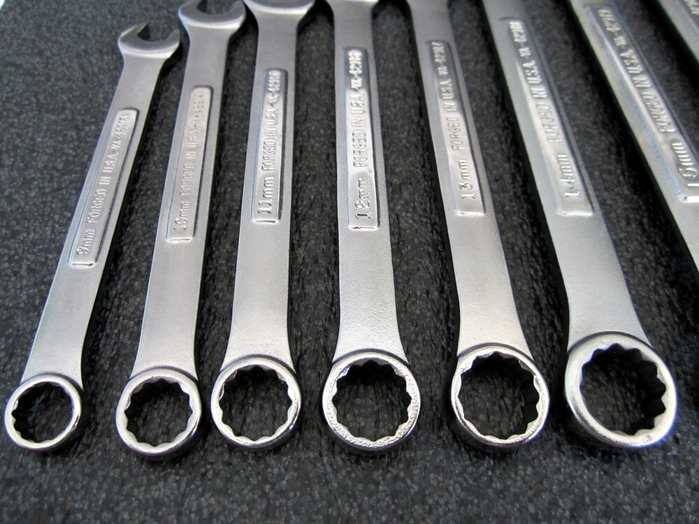 Vintage Craftsman 15pc Metric Combination Wrench Set 9mm to 25mm Made in USA