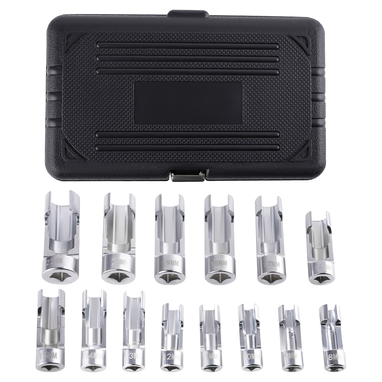 8-22mm 3/8in 1/2in Diesel Injector Fuel Line Socket Wrench Set Nut Socket