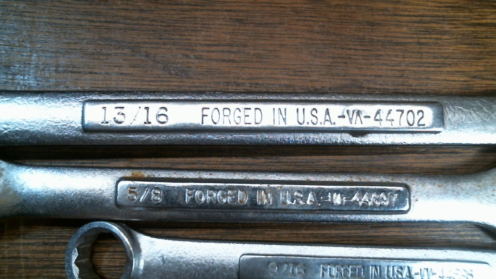LOT C9 Craftsman USA 8 pc 5/16 TO 13/16 Combination Wrench Set 12 pt CLEAN