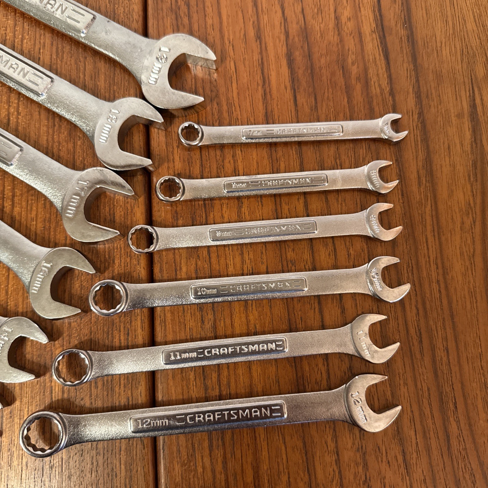 VTG Craftsman USA Metric Wrench Set 7mm-19mm V-Inverted -V VA 12pc
