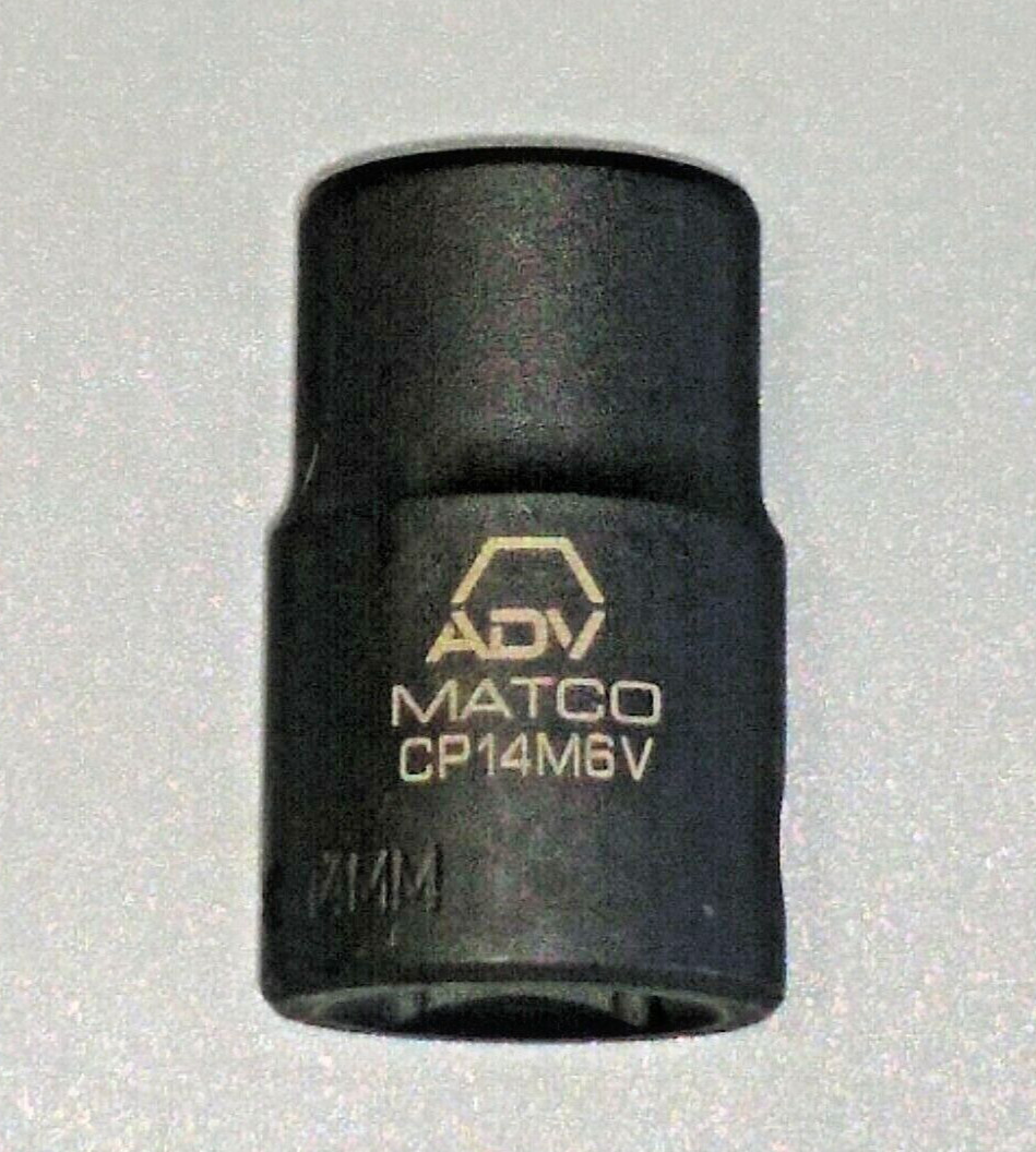 MATCO Tools «ADV» CP14M6V, 1/2″ Drive, 14mm. Impact Socket, Shallow, 6Pt *NEW*