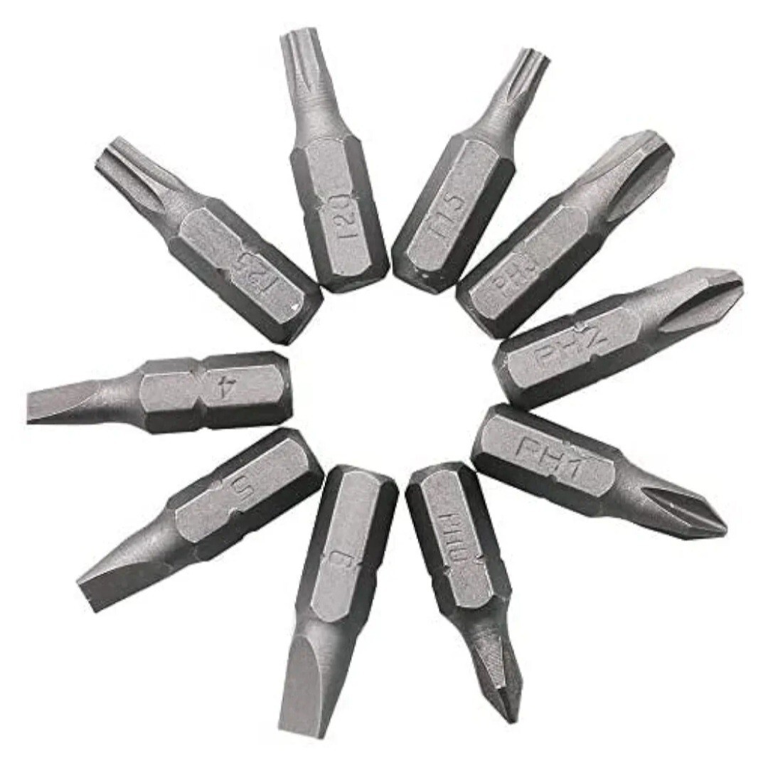10pc L Type Screwdriver Bits Torx Hex Phillips Flat Head Key Set DIY Tool Set