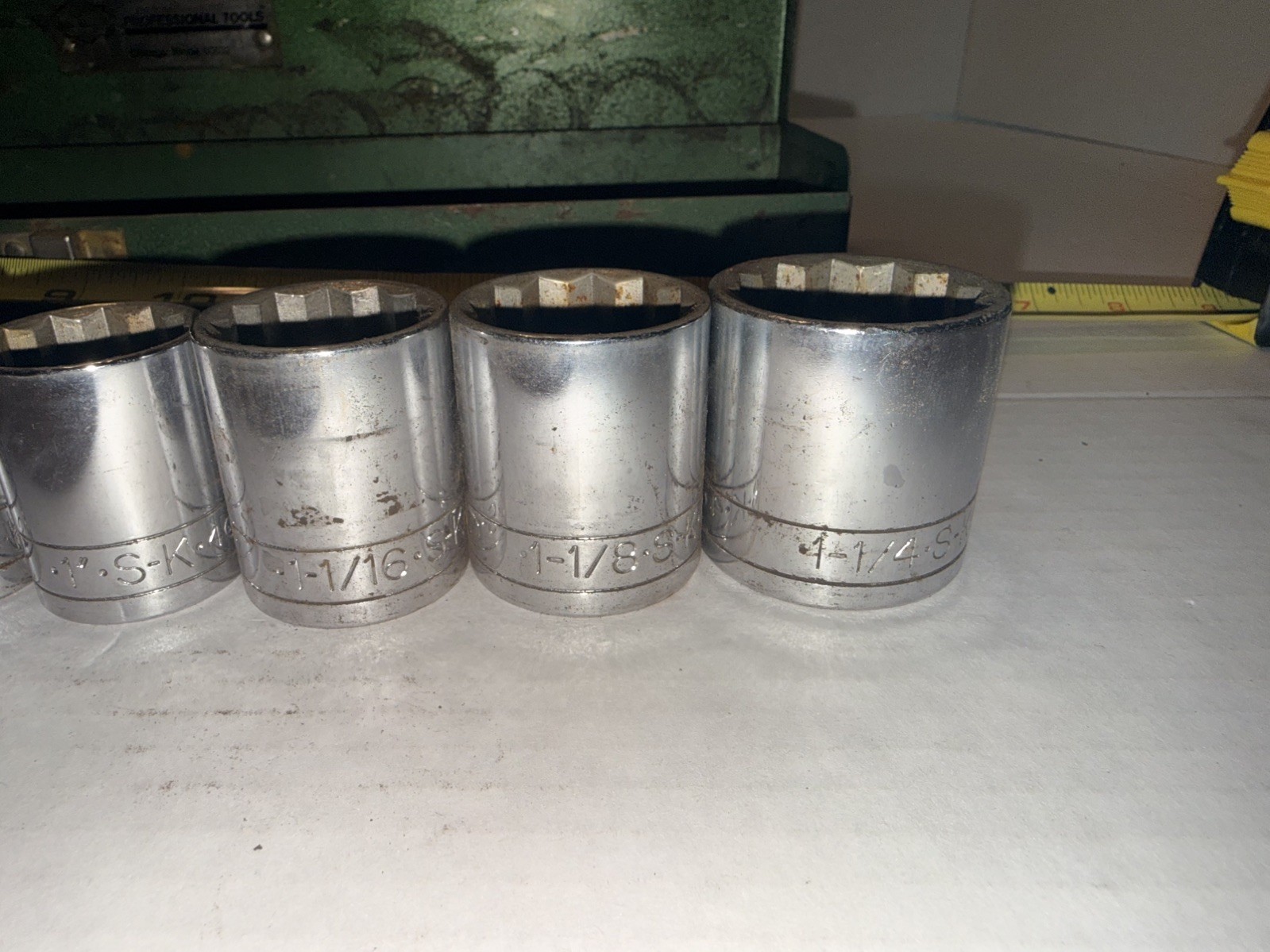 SK Hand Tools standard Chrome Socket set mixed sizes see pictures