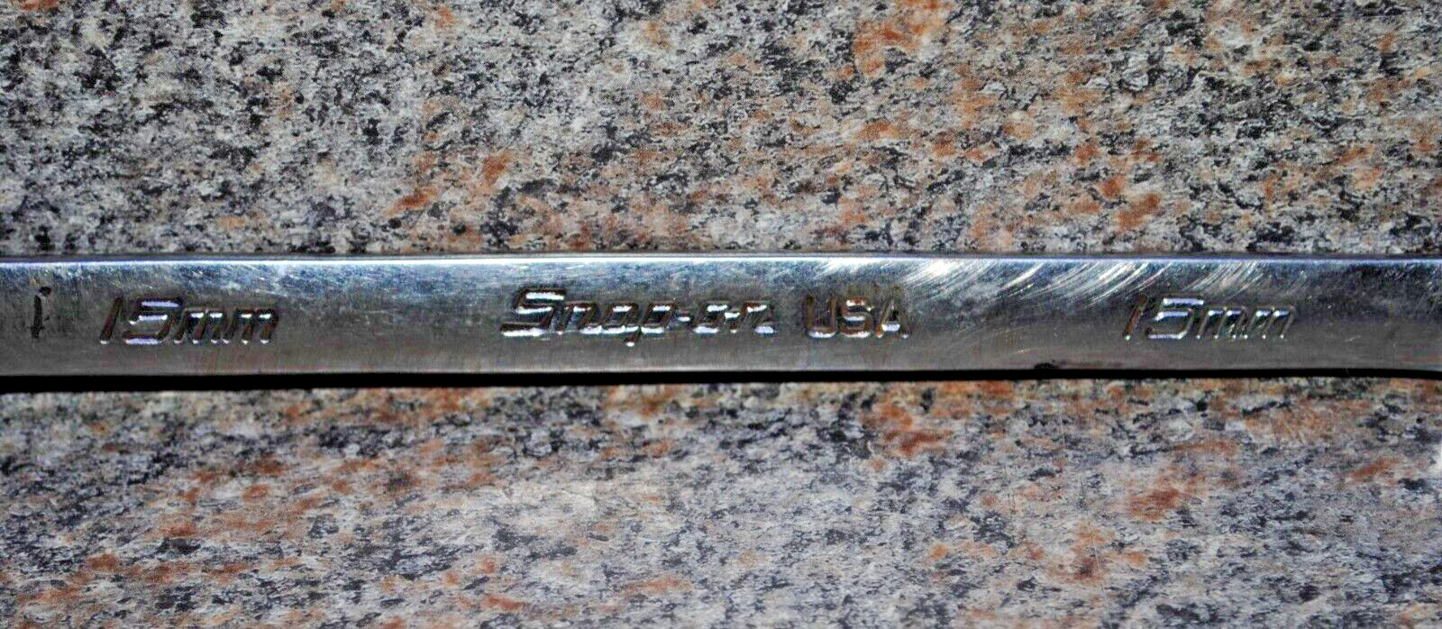 Snap-On SOEXM15 15mm 12-Point Metric Standard Combination Wrench