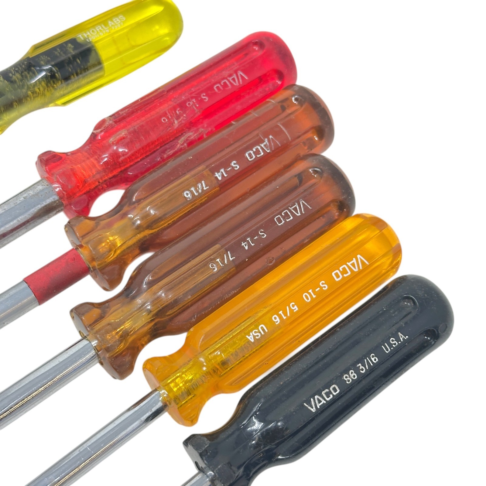 PROTO, VACO & Thorlabs Professional Nut Driver Lot Made in USA 10 Pcs
