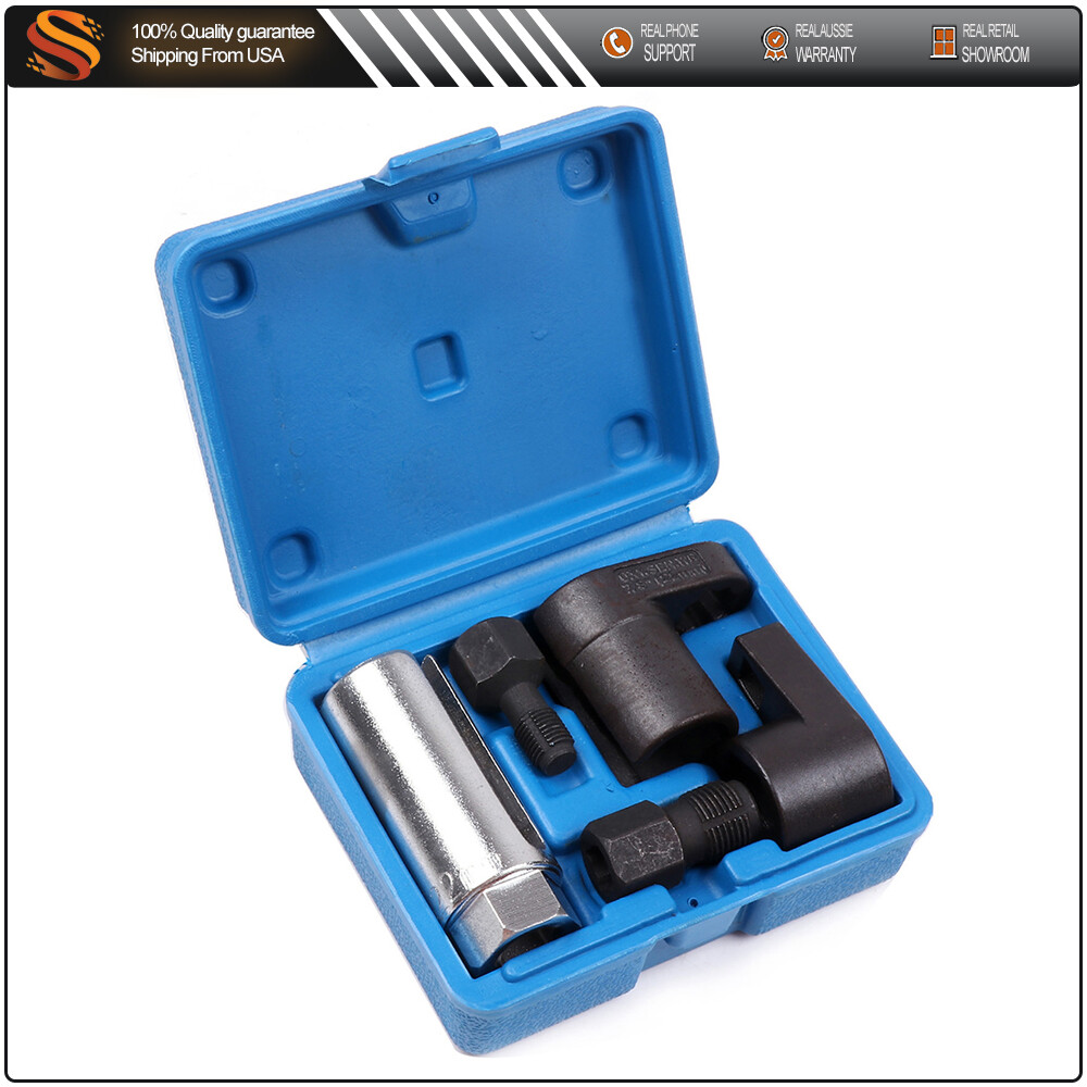Oxygen Sensor Socket Thread Chaser Install Offset Wrench Tools Vacuum M12 M18 O2