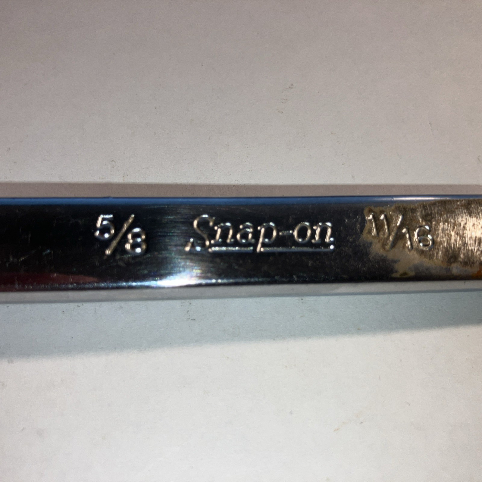 Snap-on Tools XB2022 5/8″ x 11/16″ Offset Box End Wrench Underlined Logo USA