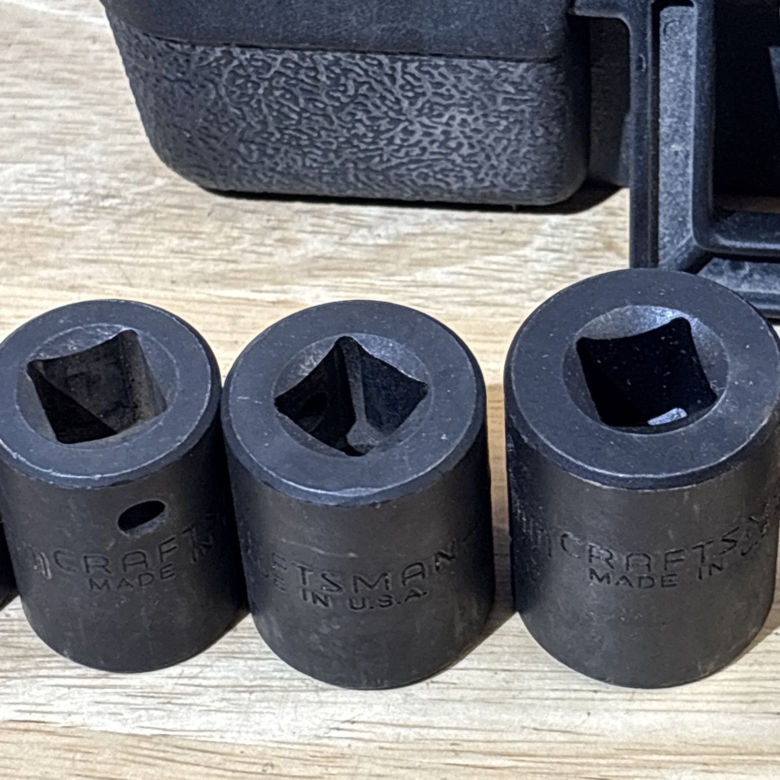 Craftsman Metric & Sae Shallow Impact Socket Sets 1/2″ Drive W/ Wrench EE GK USA