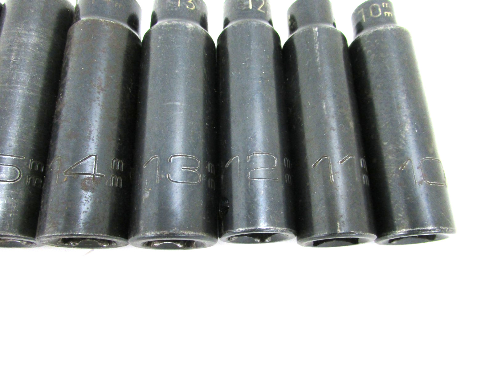 MATCO TOOLS 1/2” DRIVE METRIC DEEP IMPACT SOCKET SET, 6-POINT, USA