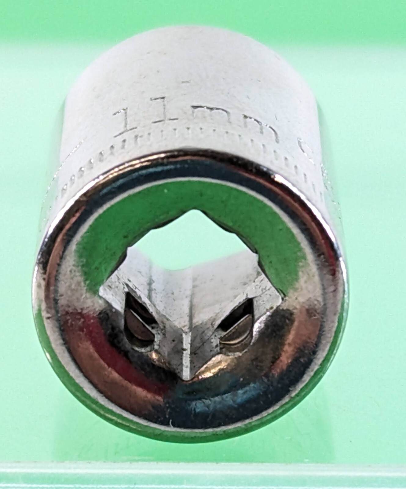 Craftsman USA 1/4in Drive 11mm Socket 6 Point Shallow Chrome Vintage 34607
