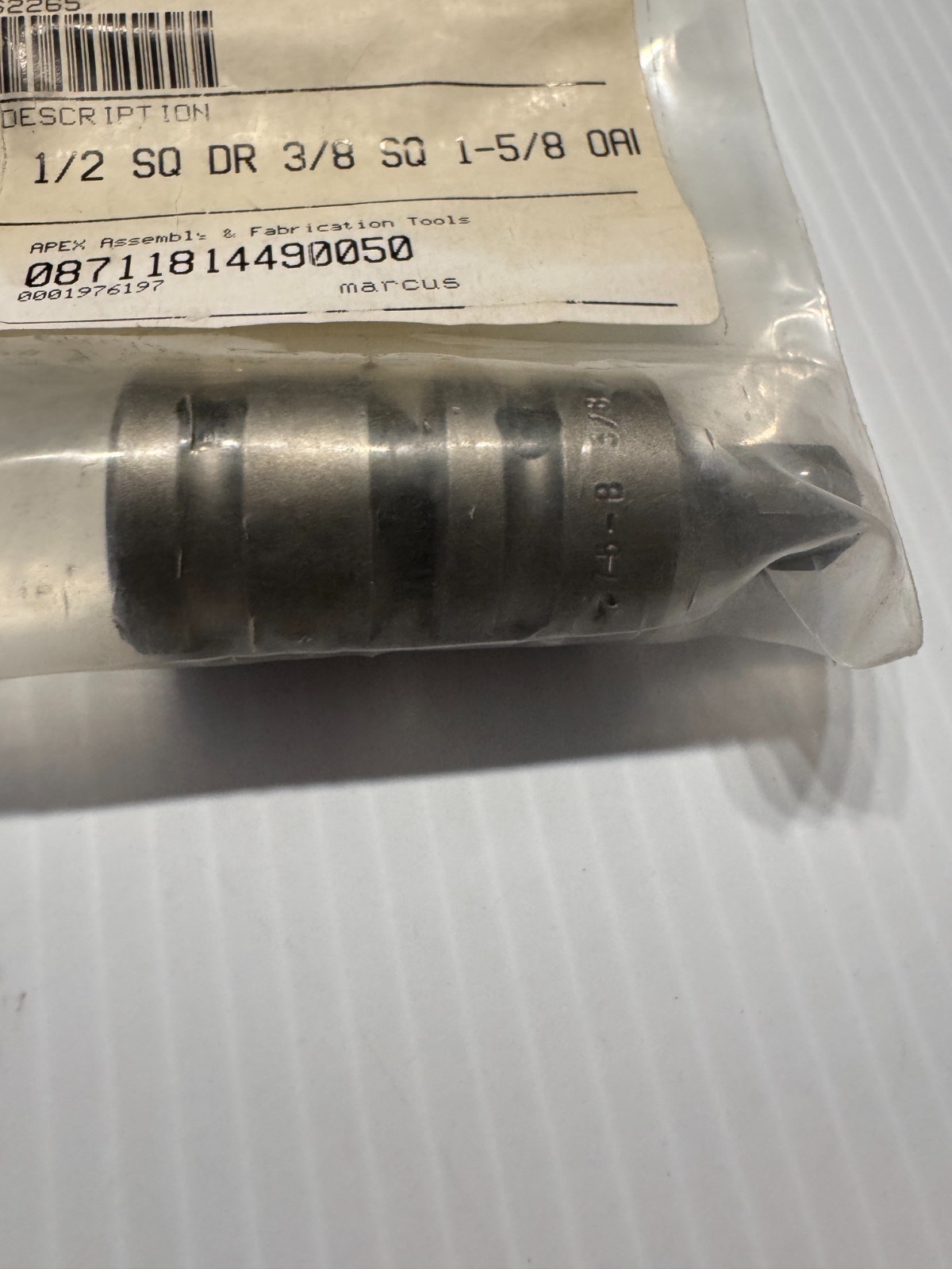 Qty 2 Apex EX-375-B Impact Extension Adapter Drive Socket Bit