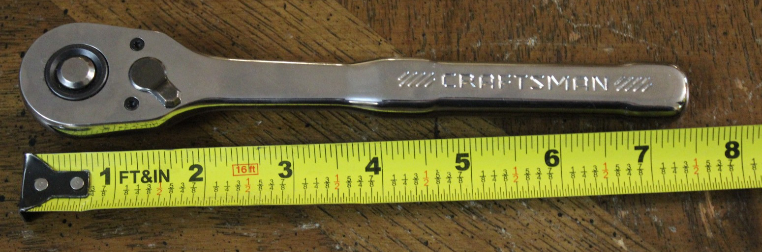 Craftsman 3/8 Drive Ratchet Quick Release CMMT86722 – 7.5″ long