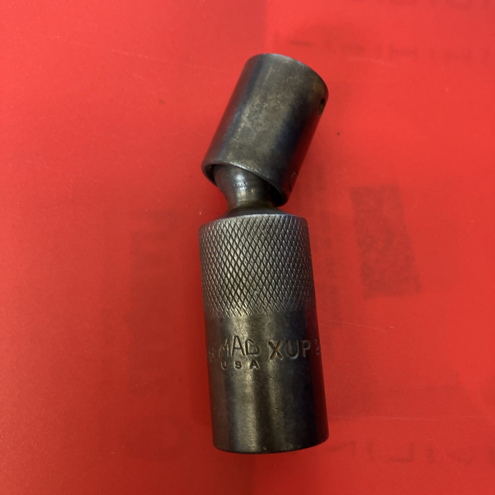 Mac Impact Spark Plug Swivel Socket XUP266DP 3/8 Drive 6pt 13/16 Inch Vtg USA