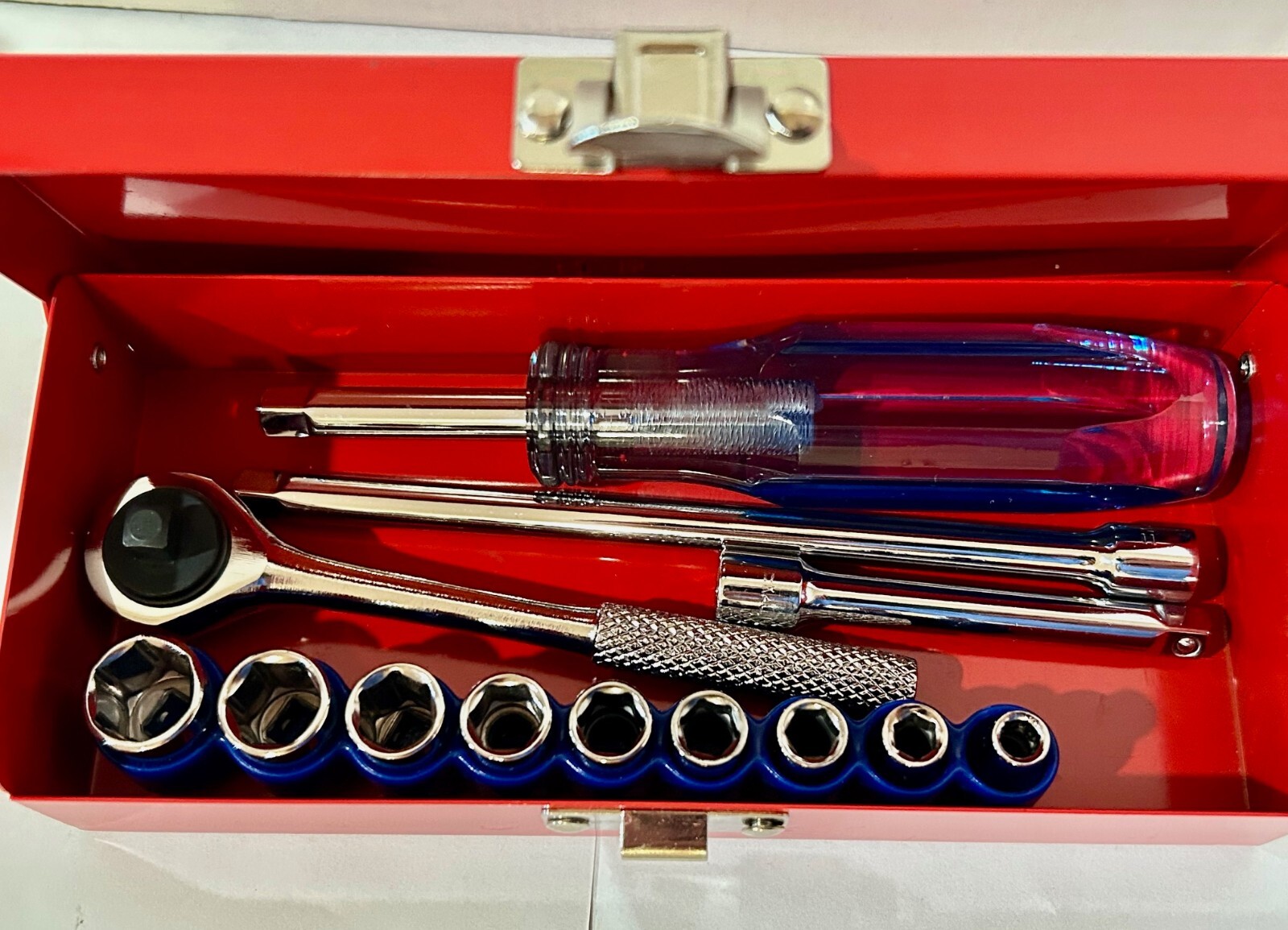 Vintage Jensen 354-105 14-pc. 1/4″ Drive Inch Socket Set