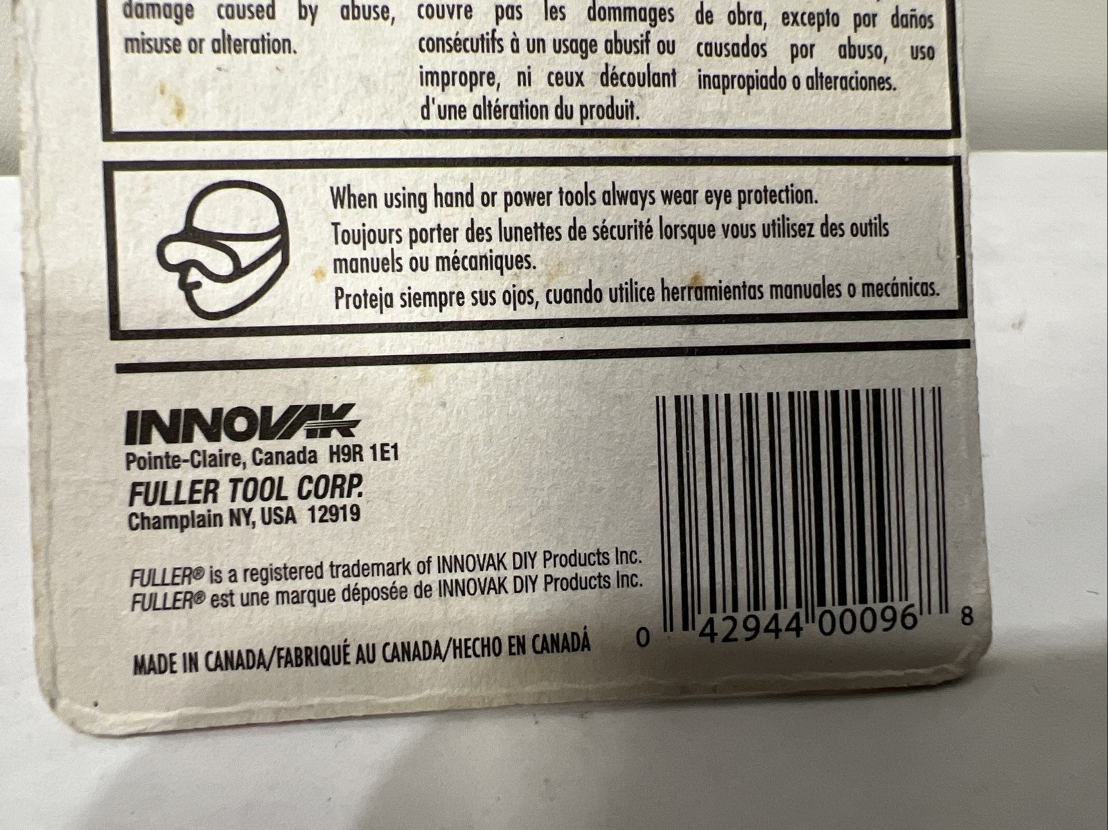 Fuller 1″ Wood Chisel 300-0096 25mm New Old Stock – Canada NOS