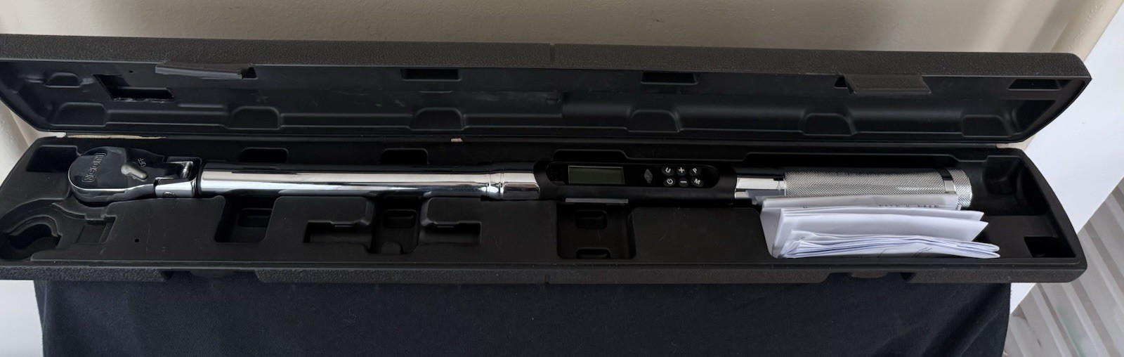 ICON 1/2” Drive Digital Angle Flex Head Torque Wrench Snap Latch Case