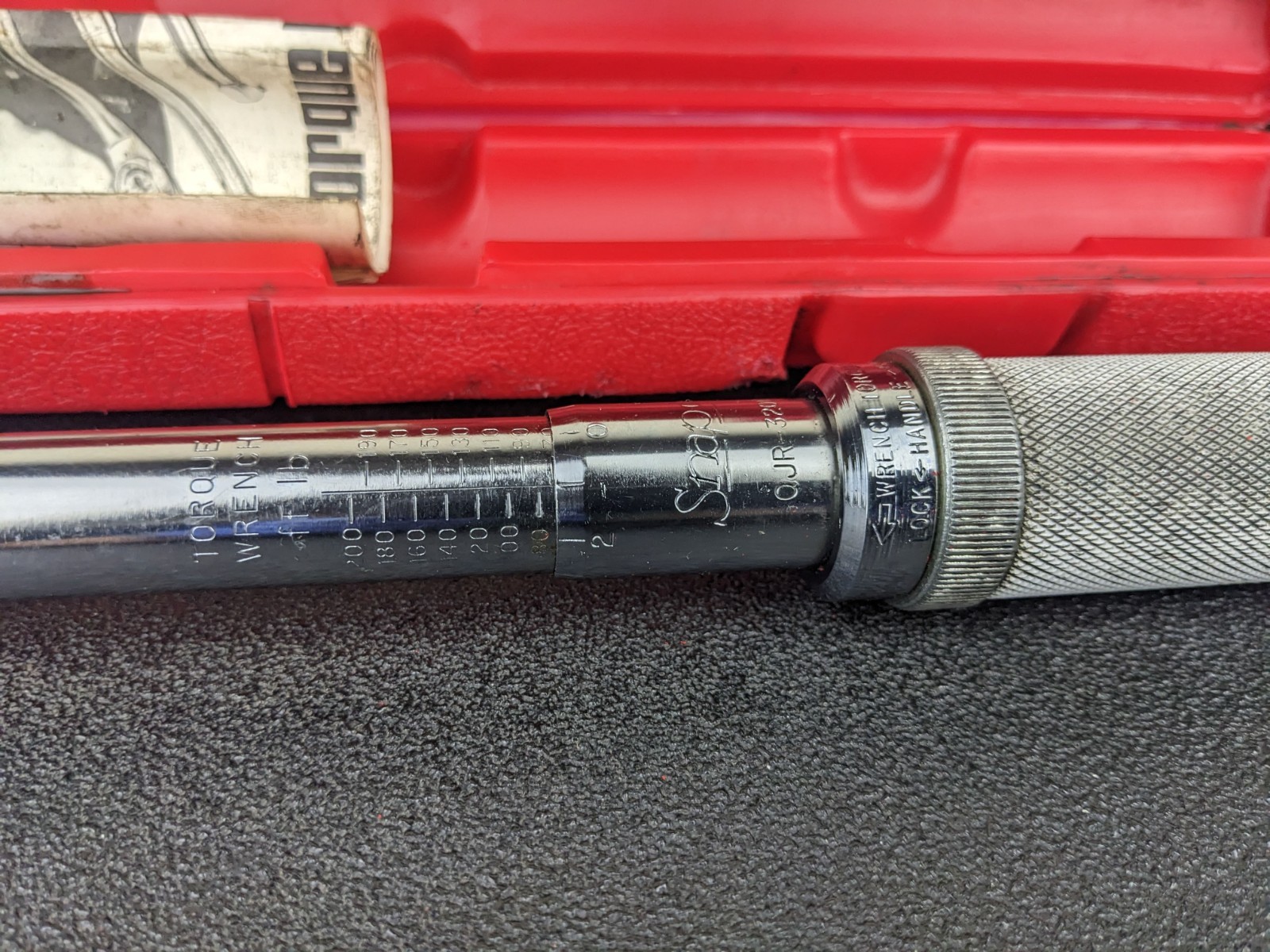 #bp316 Snap-On Tools QJR3200B 1/2″ Click Type Torque Wrench 30-200 FT LBS