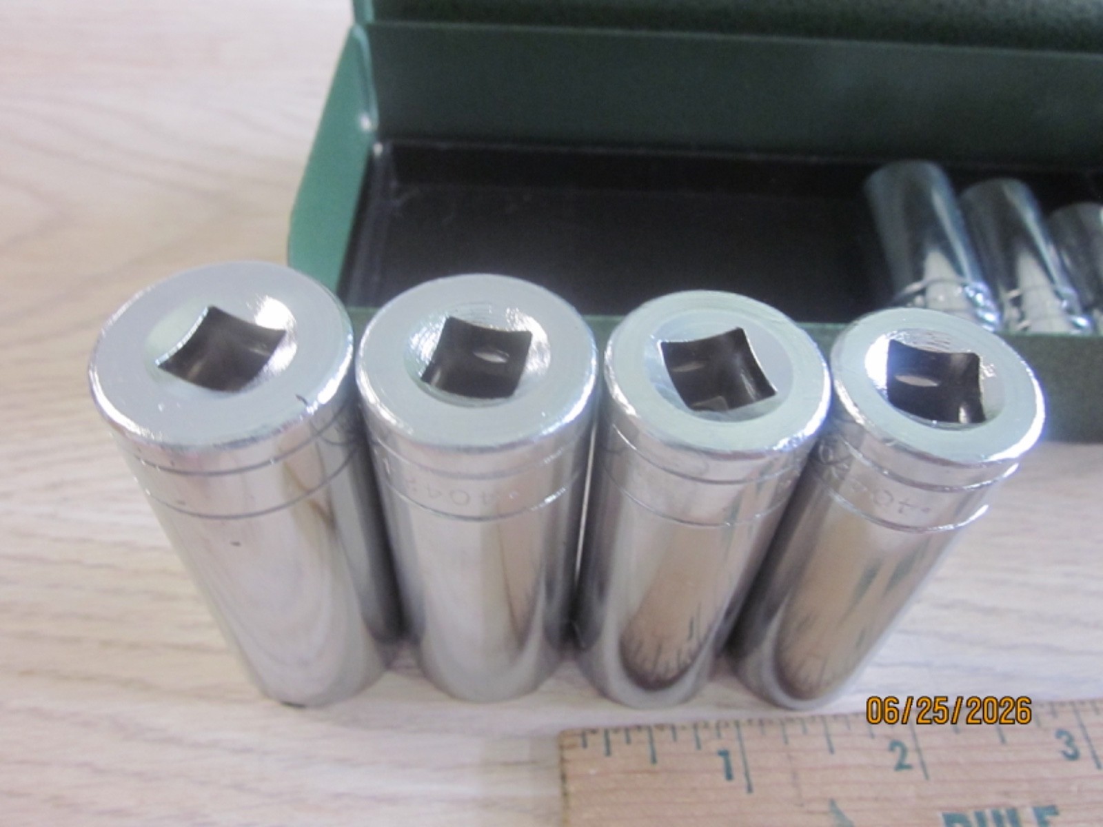 VTG S-K TOOLS VERY NEAR MINT CONDITION SAE 3/8″ DRIVE 21 PIECE SOCKET SET
