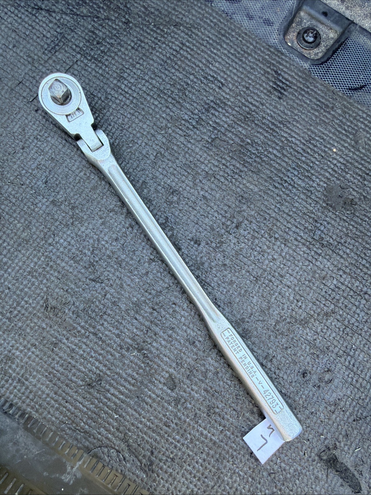Sears Craftsman USA 3/8” Hourglass Flex Head Ratchet 42793 V Series Rare 11.5”