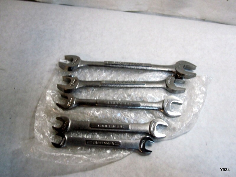 Craftsman 5 Piece open ended wrench see description