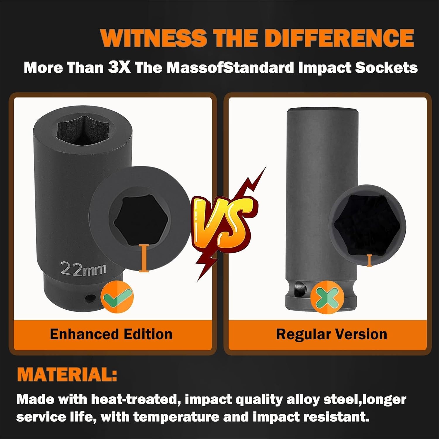 22mm Heavy-Duty Harmonic Balancer Socket – Unmatched Power & Durability