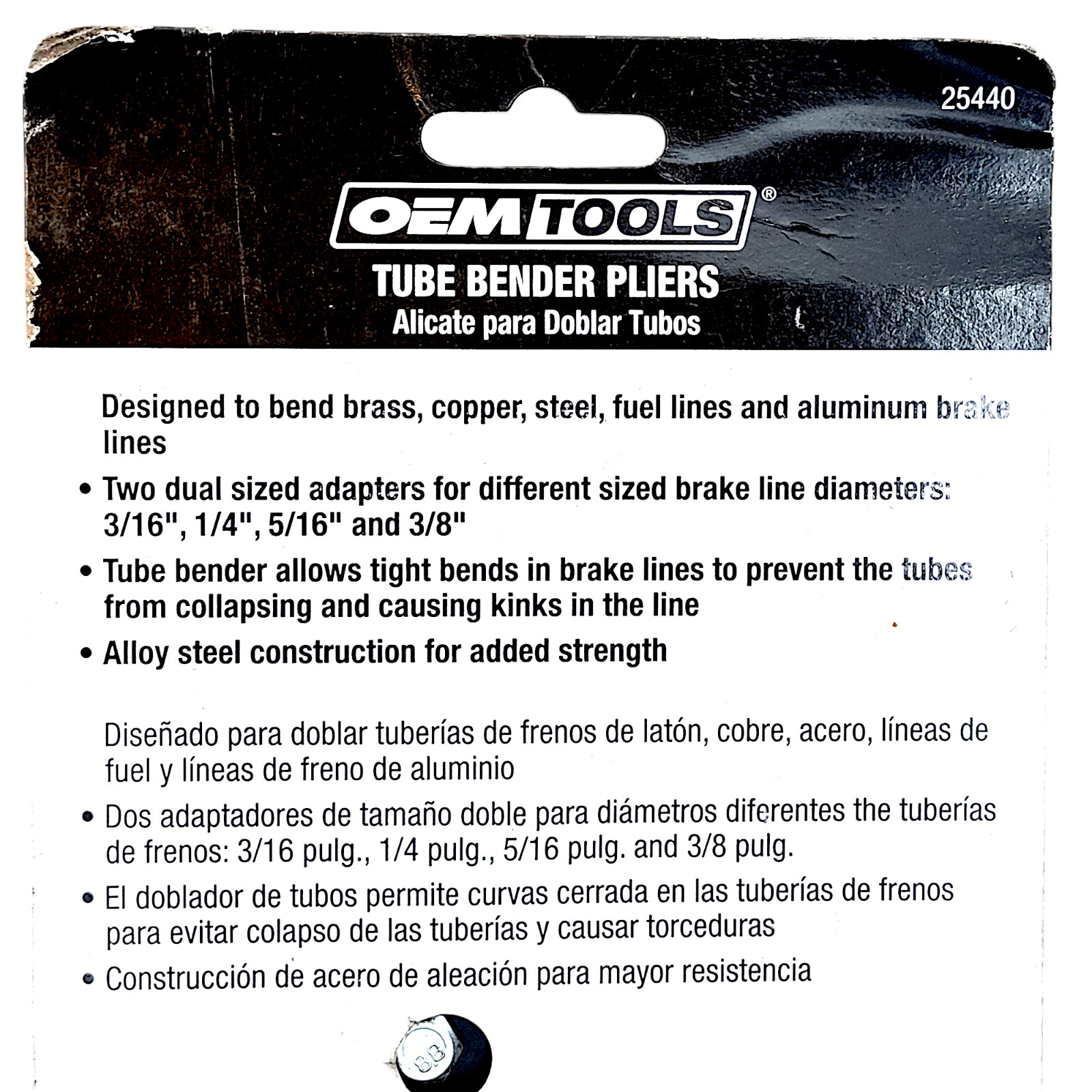 OEMTOOLS 25440 Professional Tube Bending Pliers
