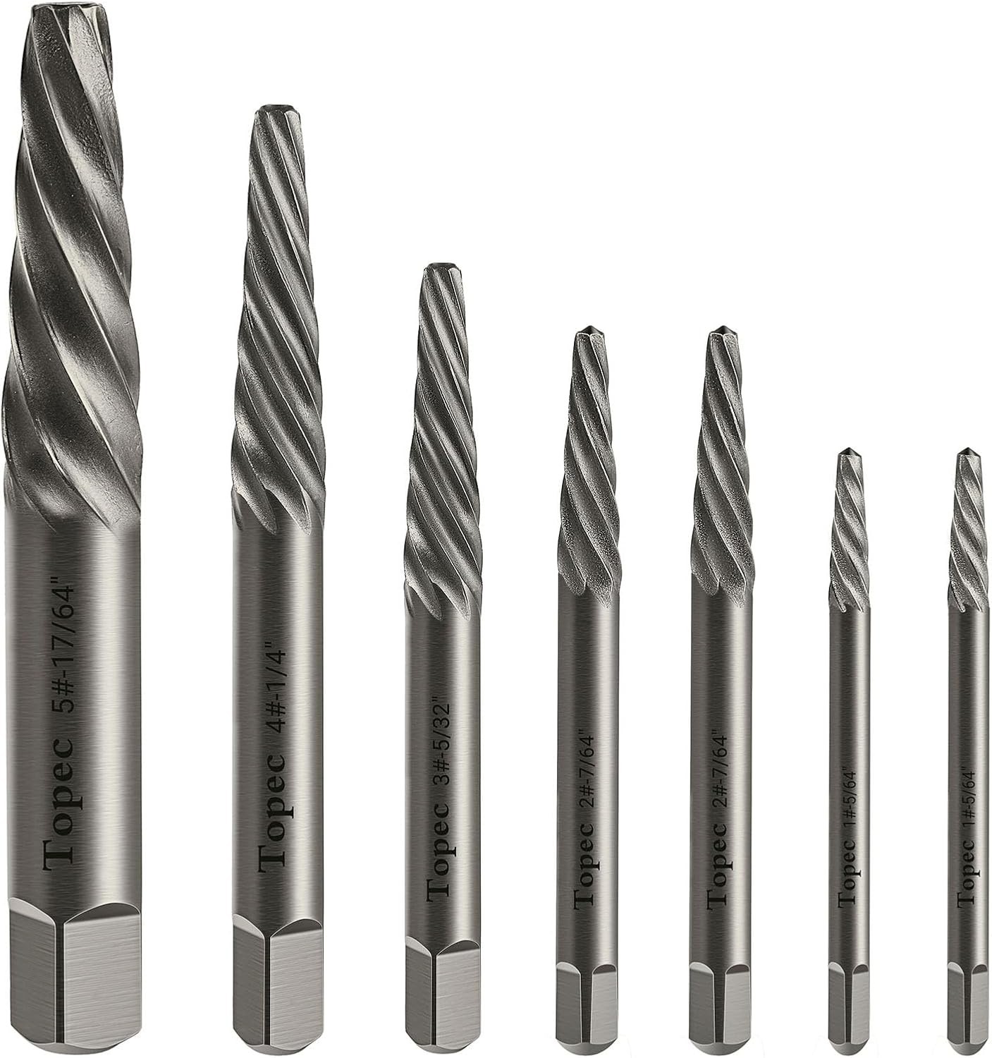 Damaged Screw Extractor Set, 7 Piece Easy Out Bolt Extractor for Easily Remov…