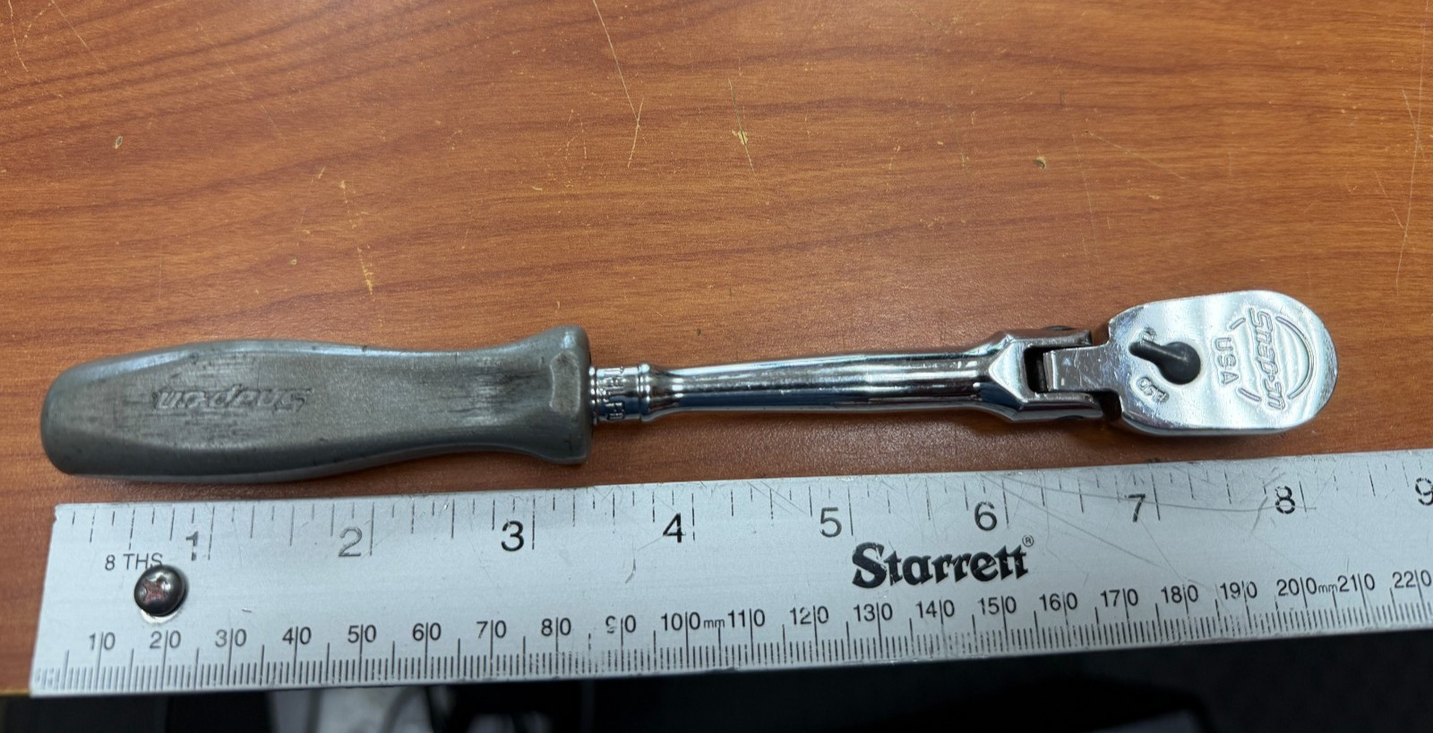 Snap-on Tools USA 1/4″ Drive Hard Grip Flex Head Ratchet THLFD72