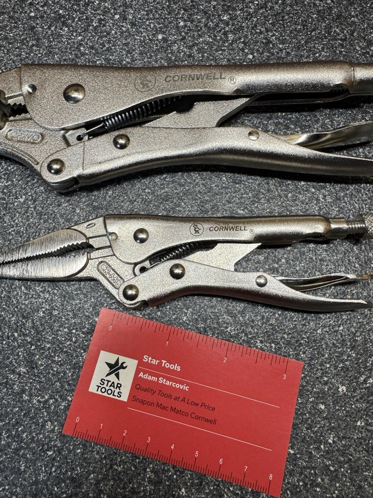 Cornwell 10” & 6” Locking Pliers CPLL10CR CPLL6LN NEW Lot 2