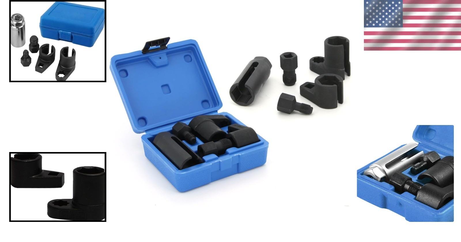 Professional Oxygen Sensor Socket Tool Set – 3/8″ & 1/2″ Drive Compatibility
