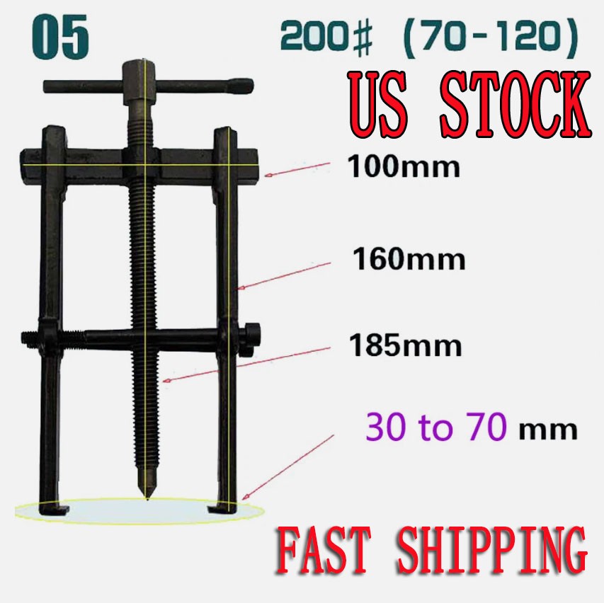 Two Jaw Twin Legs Bearing Gear Removal Kit Puller Remover Hand Tool 30 to 70mm