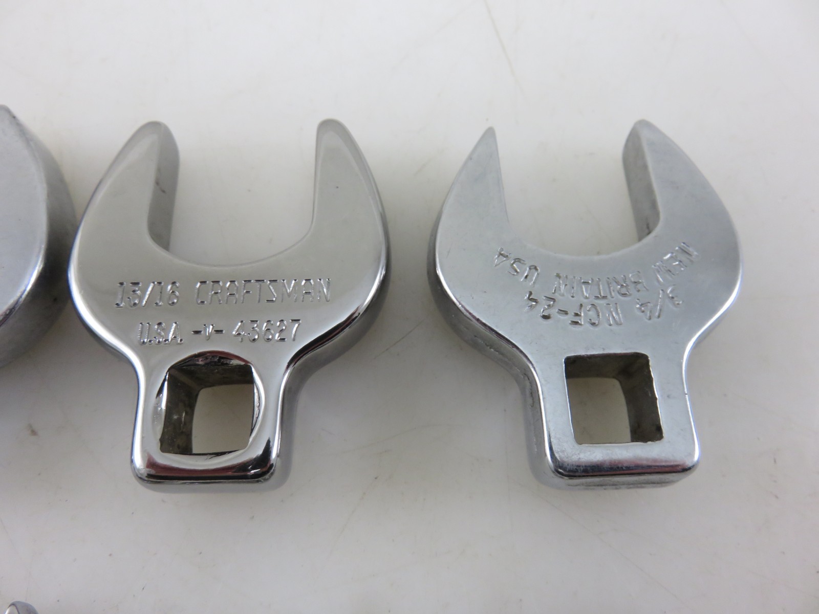 Craftsman -V- & Others Crowfoot Wrench Set 10pc Set 3/8″Dr. 3/8″-1″ Vintage USA