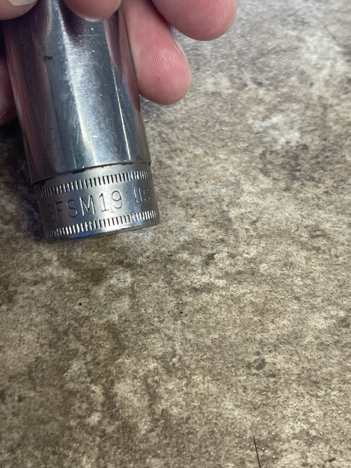 SNAP ON SFSM 3/8 DRIVE 6 POINT SOCKETS 19MM-18-17-16-14-12-11-9-7/16-5/8 10 PC