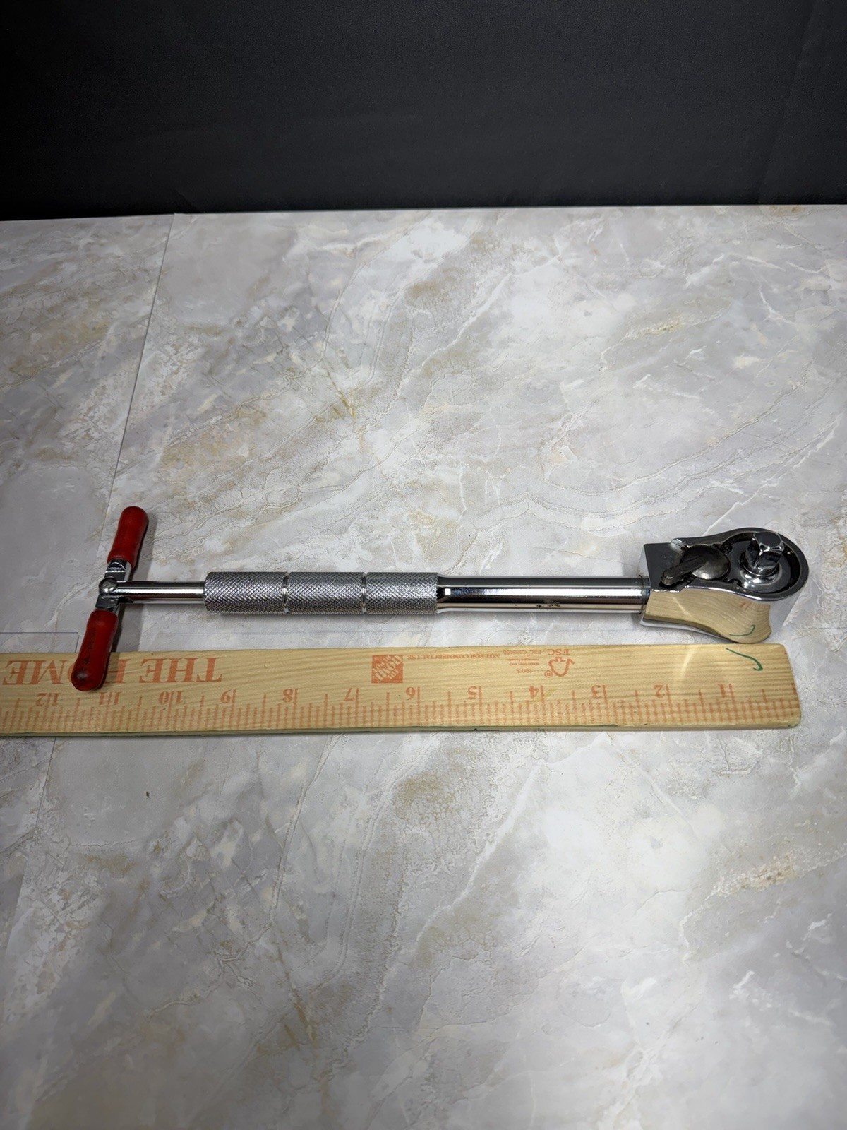 Sidewinder T-handle Speed Wrench Ratchet 3/8″ Drive Knurled Handle