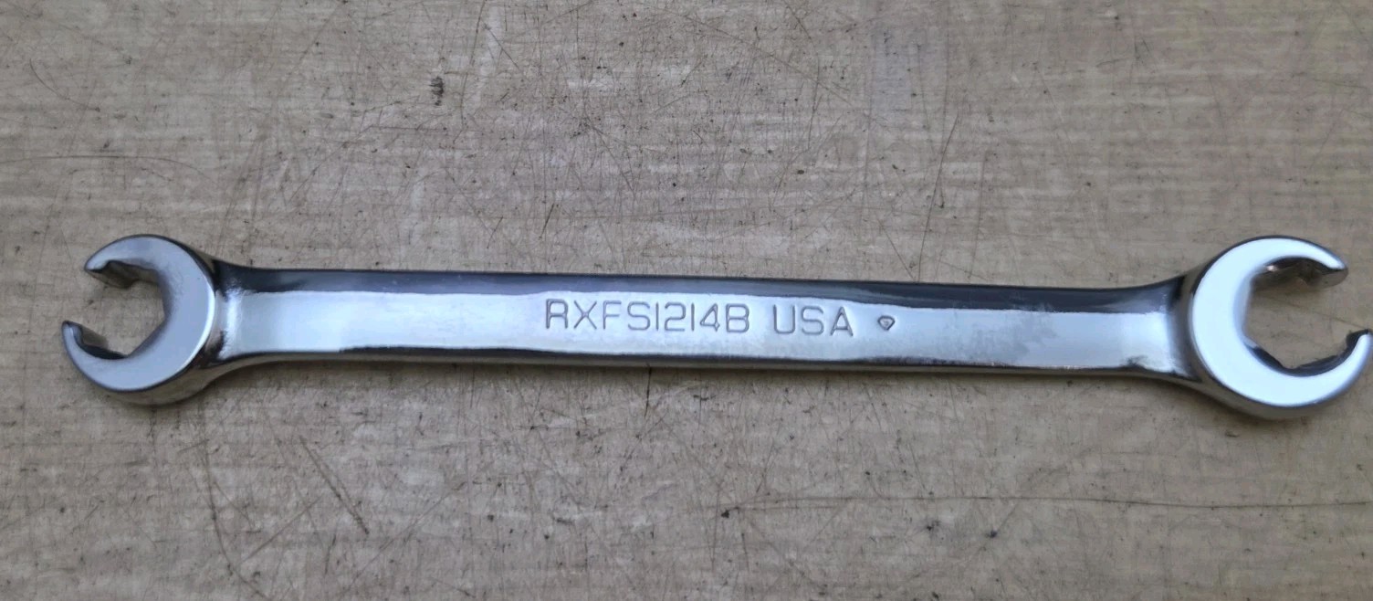 New Snap On RXFS1214B – 3/8″ X 7/16″ Double-Ended 6Pt Flare Nut/Line Wrench