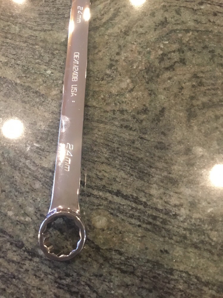 Snap On oexm240b 24mm 12 point metric combination wrench