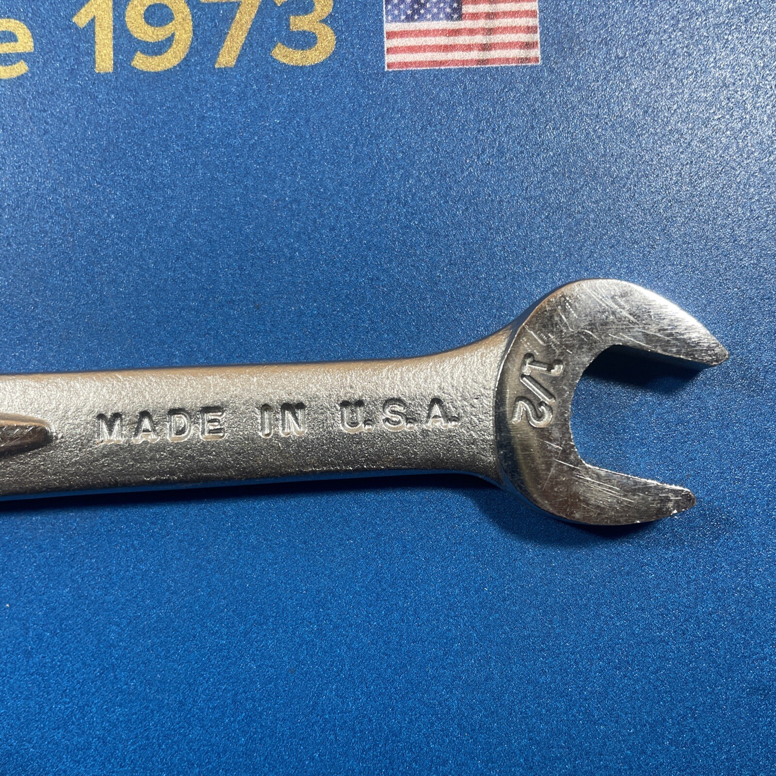 Easco 61 120 Double Open End Wrench Size 5/8 in x 9/16 in USA Tool