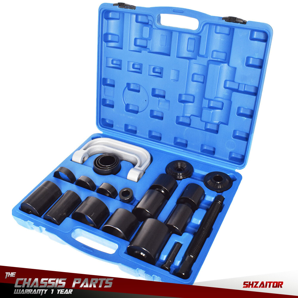 Auto Repair Service Removal Ball Joint Press Tool Kit & 21Pcs Master Adapter Set