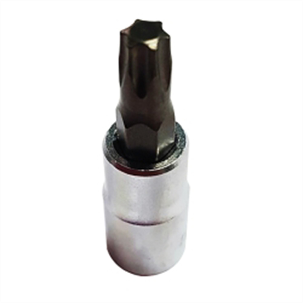 VIM Tools T10 TORX, Gun Metal Gray Bit, Satin Chrome 1/4 Inch Square Drive Bit H