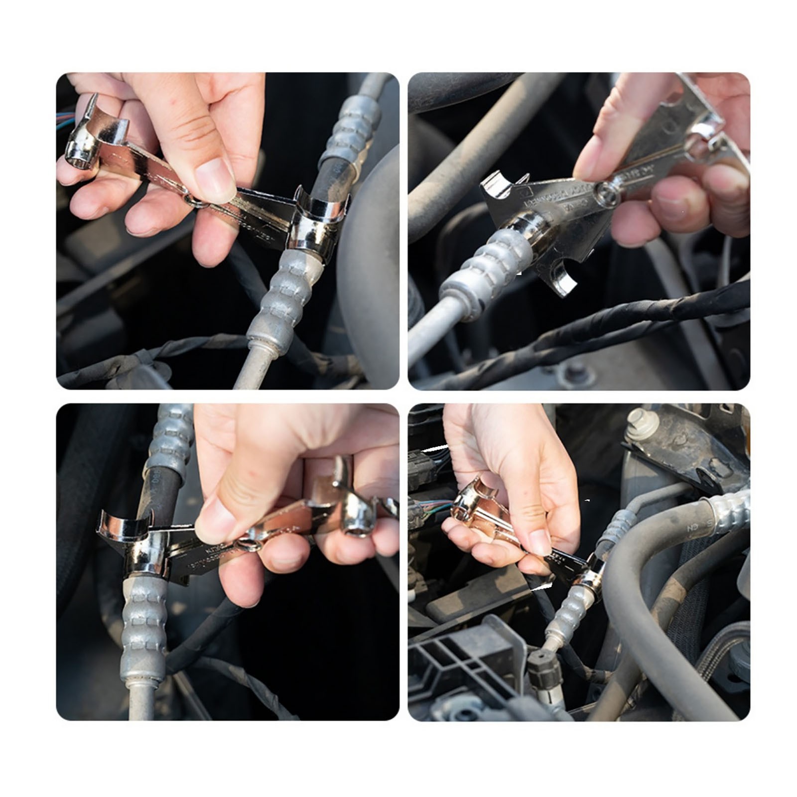 Universal Vehicle Fuel Line 3/8″ 5/16″ Disconnect Tool Durable Steel Material