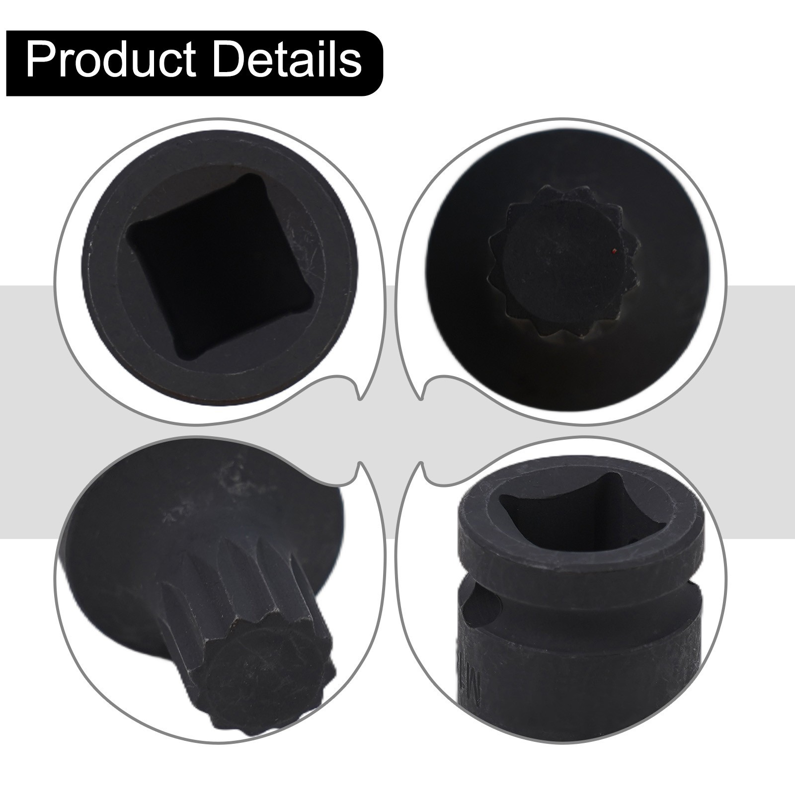 Screw Removal Sleeve Screw Disassembly Tool Socket With 3/8″ Square Driver 2PCS