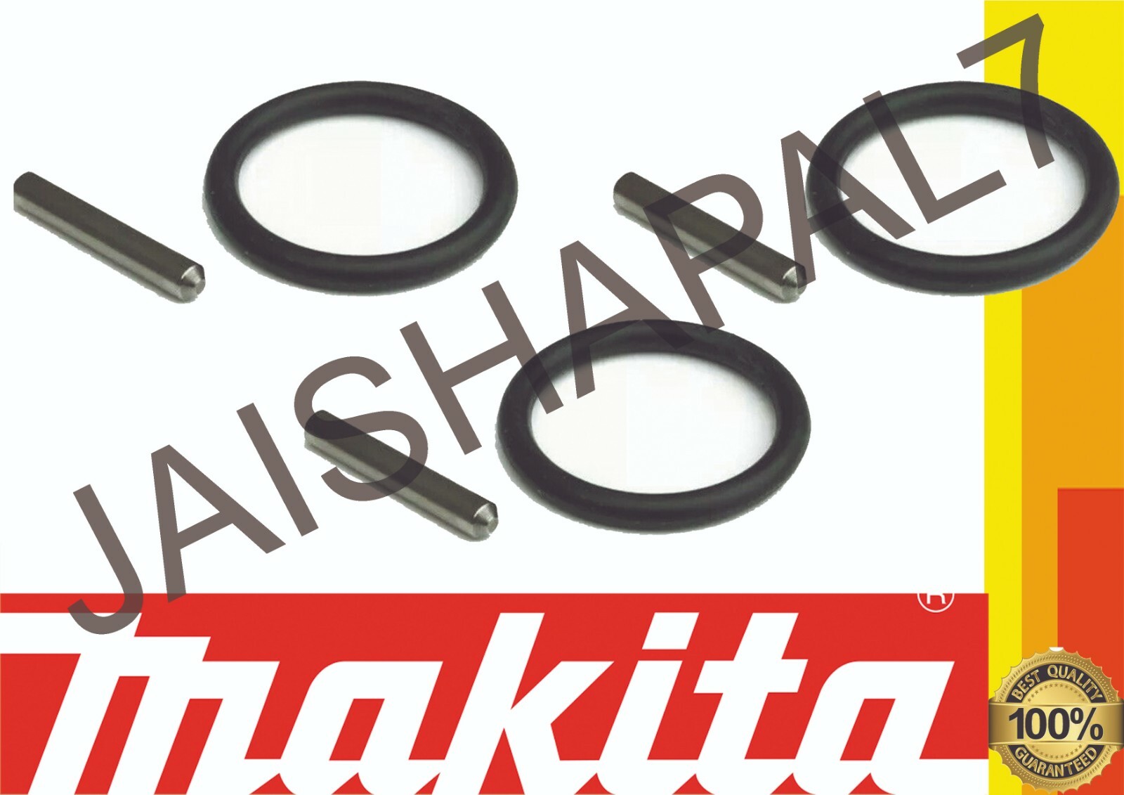 Makita 1/2 Scaffolders Impact Socket Replacement Pins & O-Rings (3 of Each) T231
