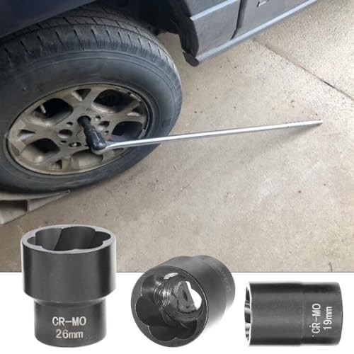 22-Piece Lug Nut Extractor Set, Impact Socket Tool for Damaged & Stripped Nuts