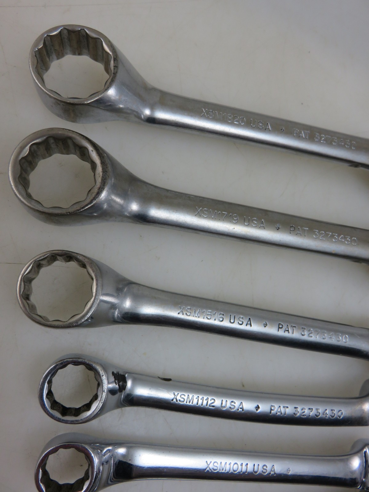 Snap-On XSM METRIC SHORT 10° Offset Box End Wrench 8pc Set 6mm-20mm
